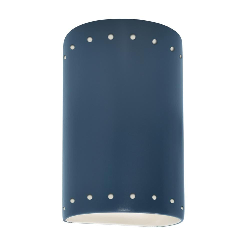 Justice Design Group CER-5990-MID Flush Mount - Blue