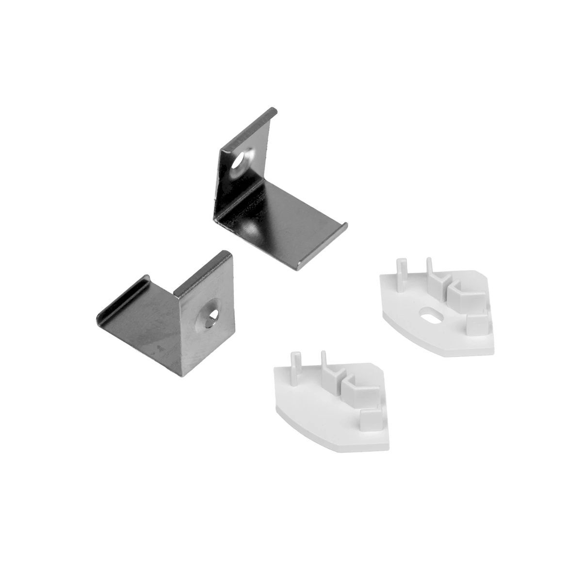 Accessory 5-Pack for Economy 45 Bundles: End Cap w/hole, End Cap w/o hole, Mounting Clips