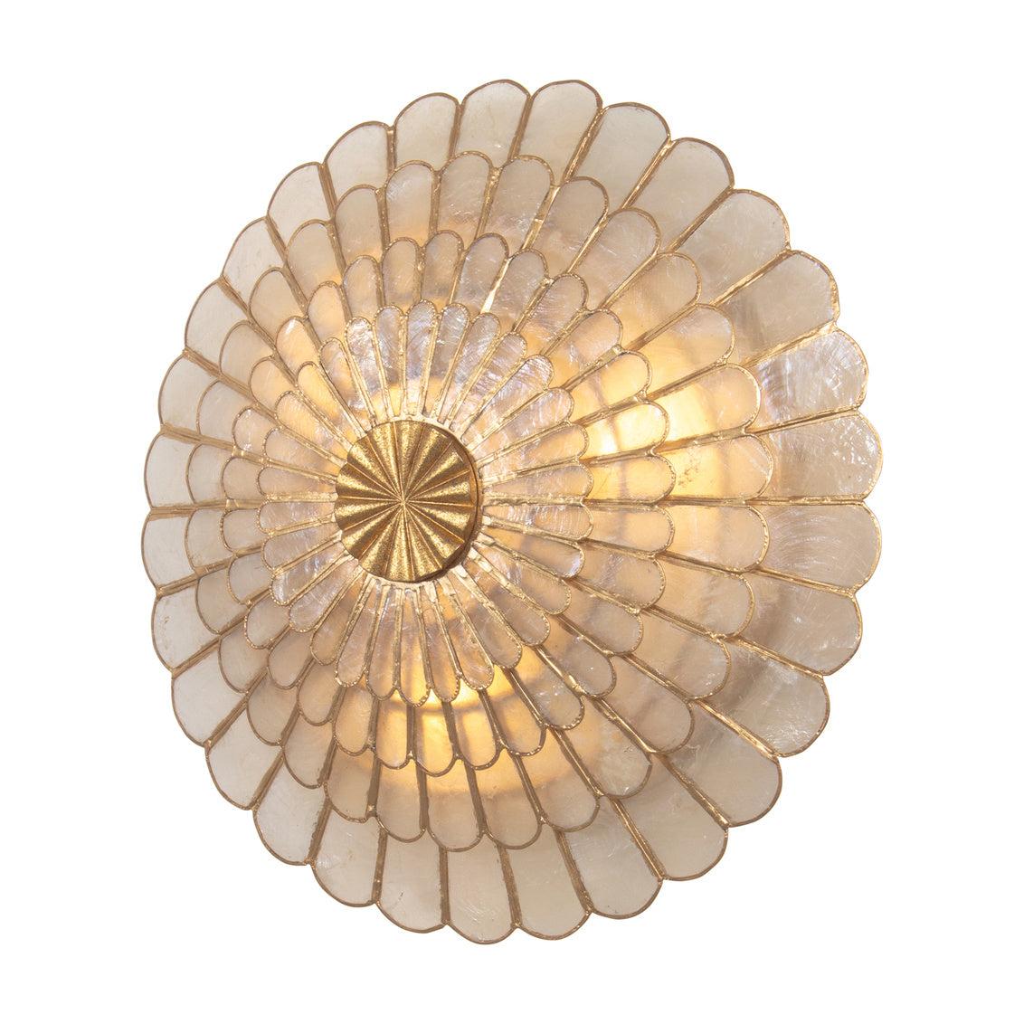 Samal 14-in 3 Light (40-watt) Oxidized Gold Leaf Wall Sconce