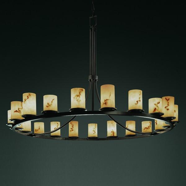 Justice Design Group DAKOTA FAMILY FAL-8716-12-MBLK Chandelier Traditional - Black