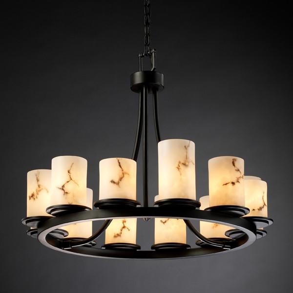 Justice Design Group DAKOTA FAMILY FAL-8768-10-MBLK Chandelier Traditional - Black