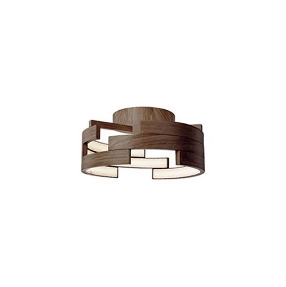 Kuzco Lighting WOOD FM12716-WT Flush Mount Contemporary - Brown