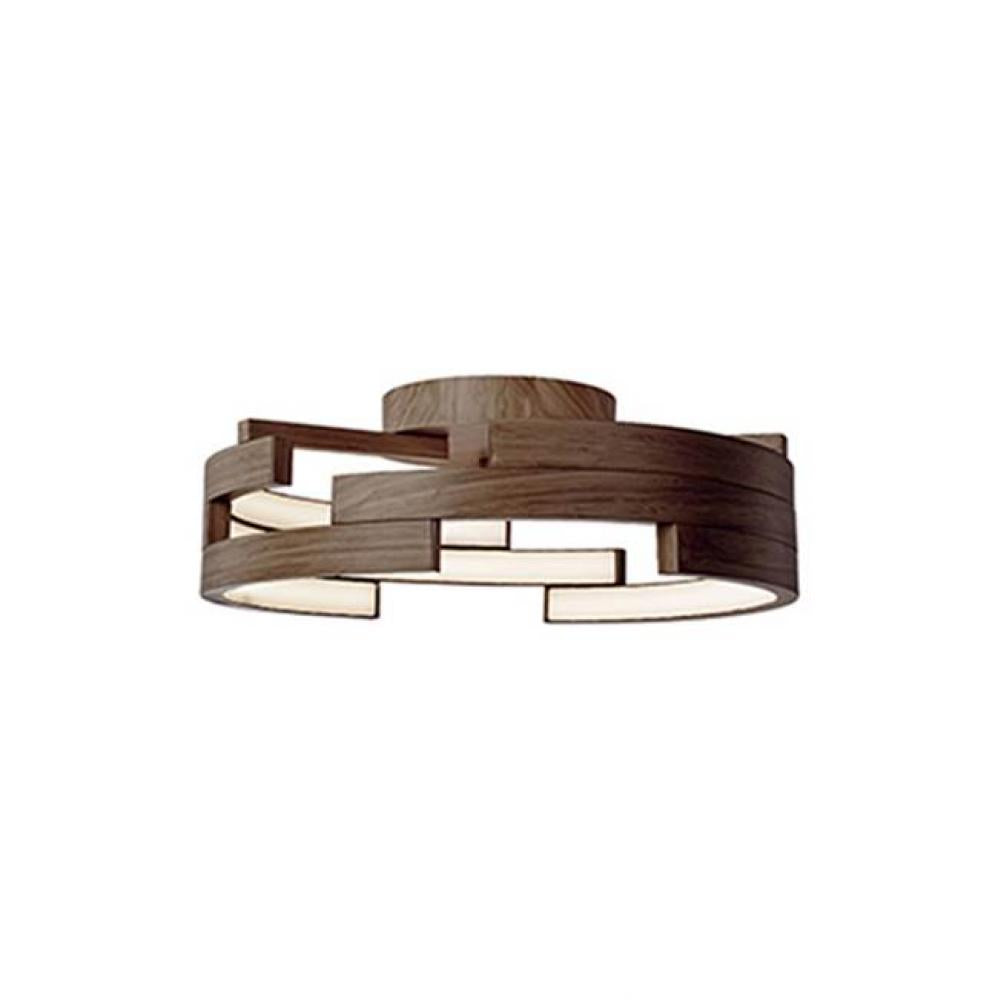 Kuzco Lighting WOOD FM12722-WT Flush Mount Transitional - Brown