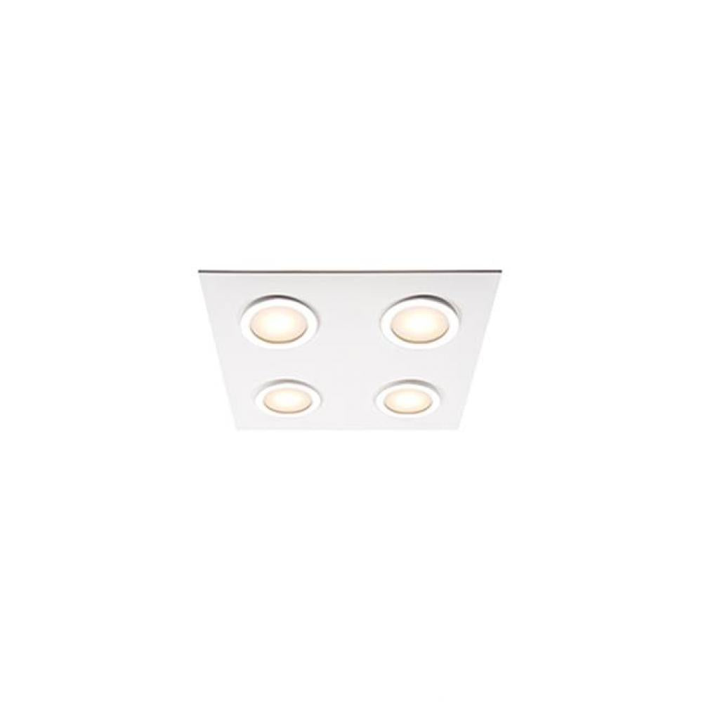 Kuzco Lighting WHITE FM4415-WH/CH Flush Mount Transitional - Chrome