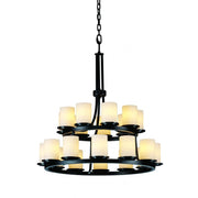 Dakota 21-Light 2-Tier Ring Chandelier