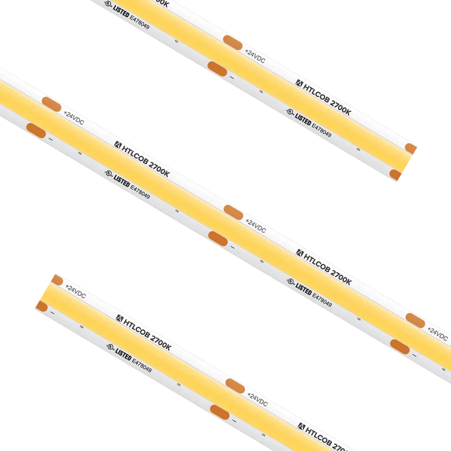 High Output COB Tape Light IP54 2700K Custom Cut