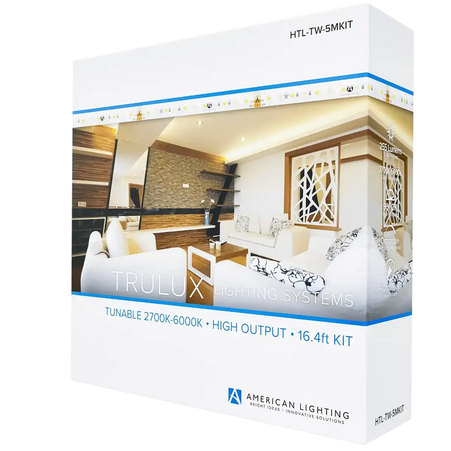 High Output Tape Light IP54 TW 5M Kit