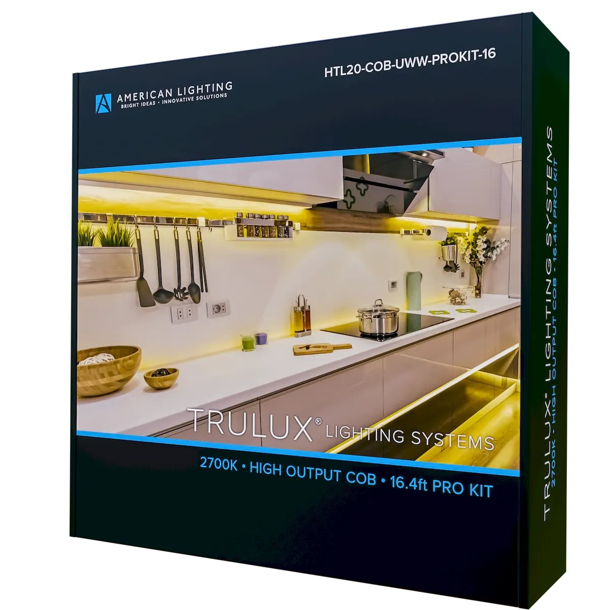 High Output COB Tape Light 2700K 16.4Ft Pro Kit