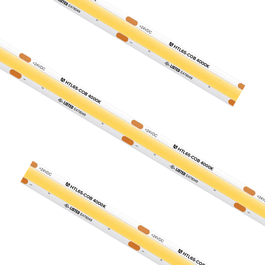 High Output COB Tape Light IP65 4000K Custom Cut