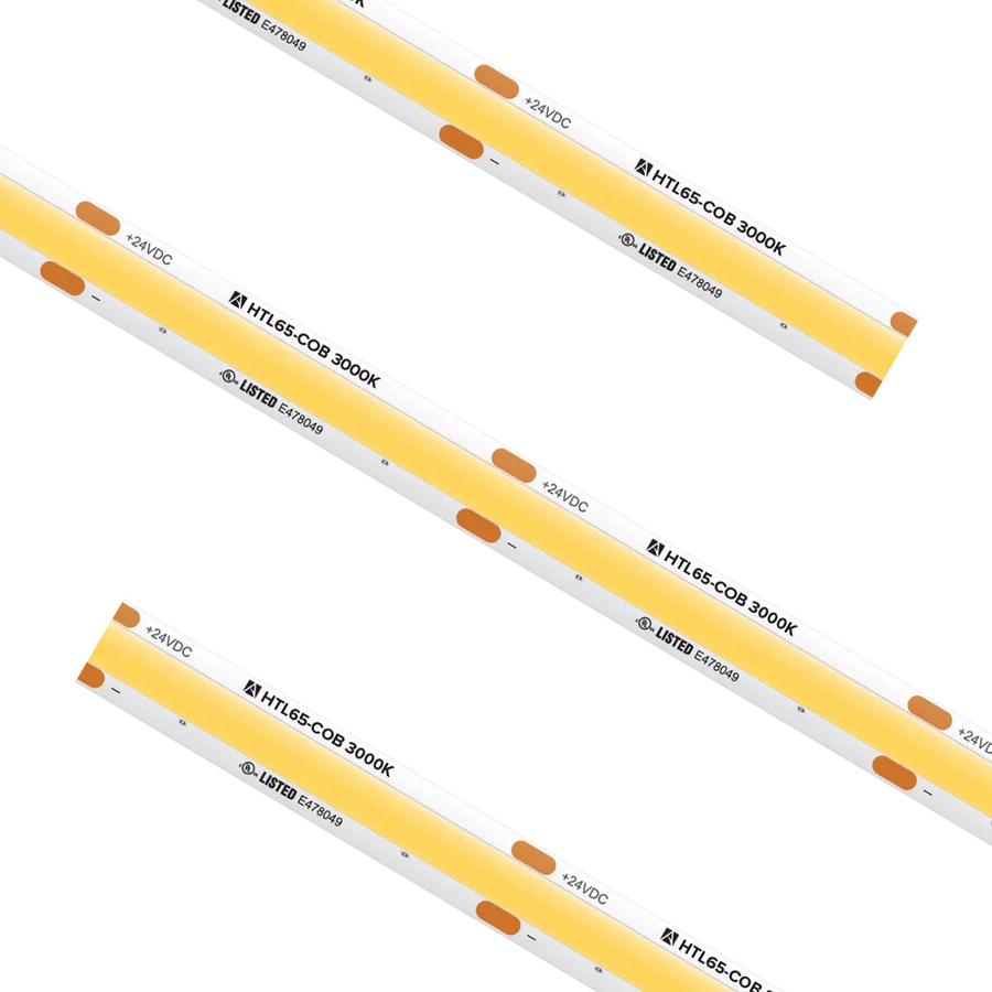 High Output COB Tape Light IP65 3000K Custom Cut