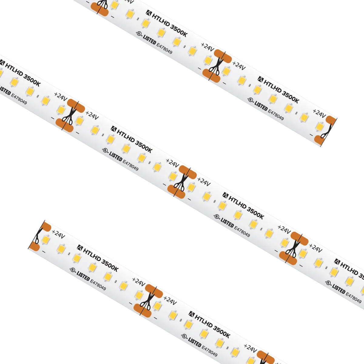 High Output High Density Tape Light IP54 3500K 27Ft