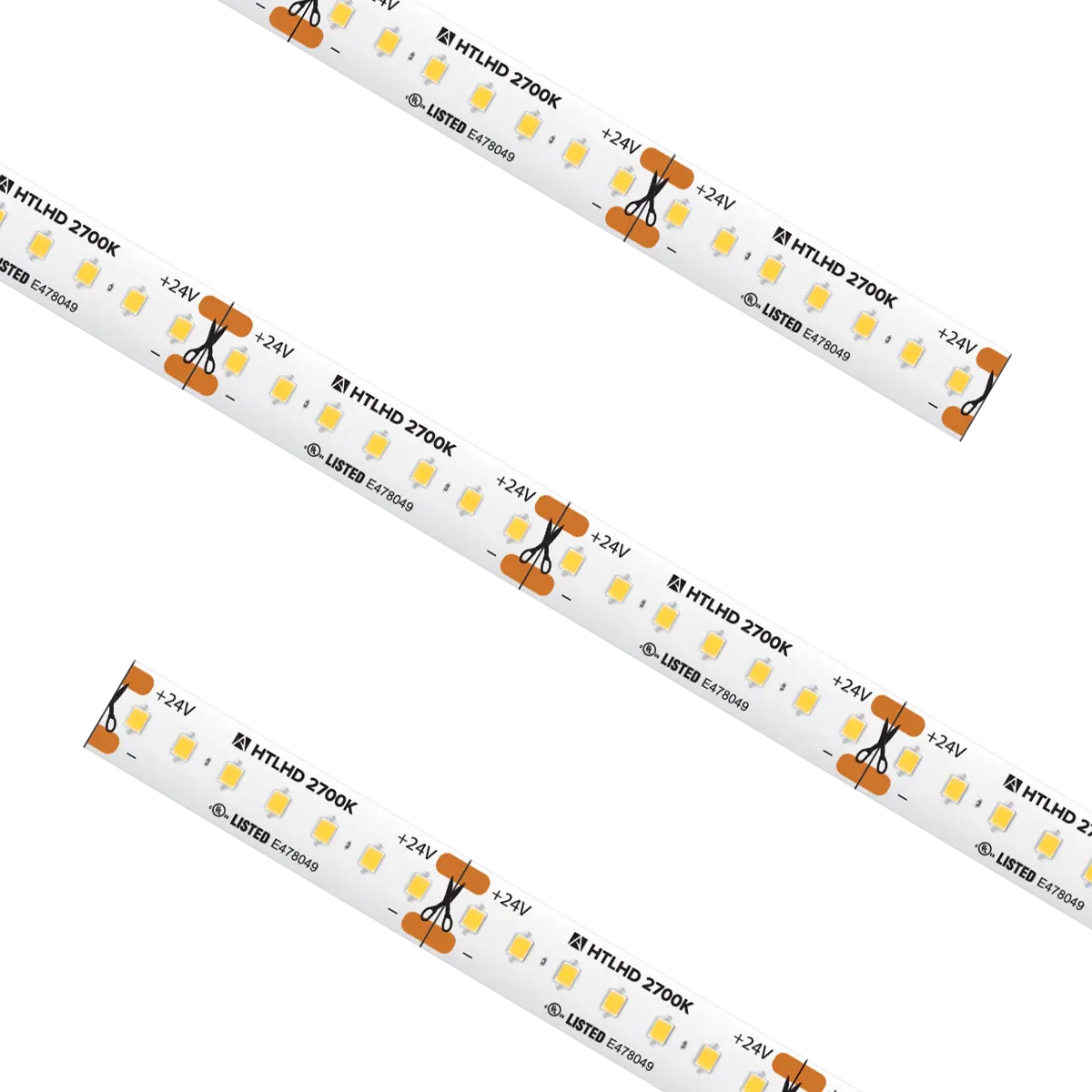 High Output High Density Tape Light IP54 2700K 27Ft