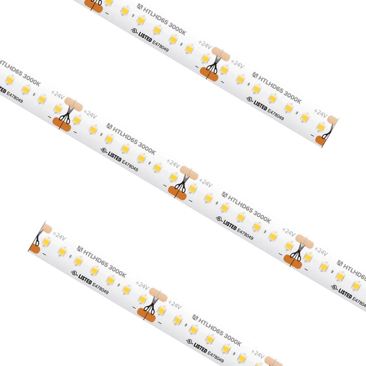 High Output High Density Tape Light IP65 3000K Custom Cut
