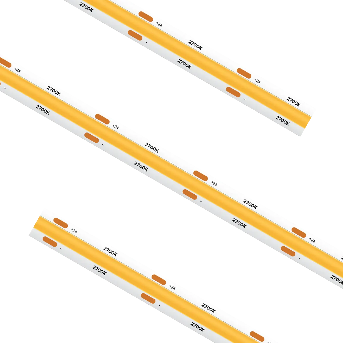 High Output 10M Max Run COB Tape Light, 49.2ft Reel 2700K