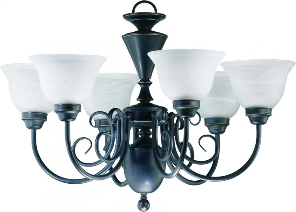 Quorum Lighting IBS-150 Chandelier - Old World