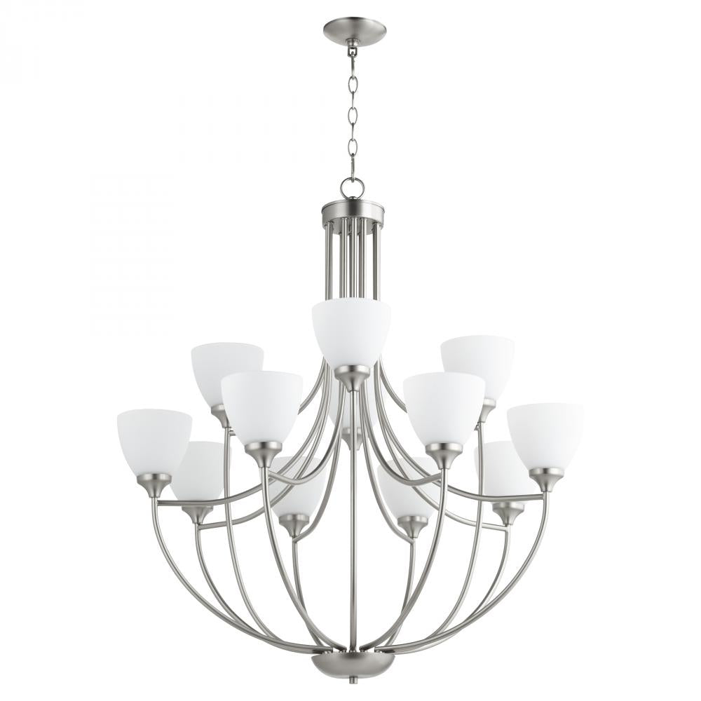 Quorum Lighting ENCLAVE IBS-308 Chandelier - Satin Nickel