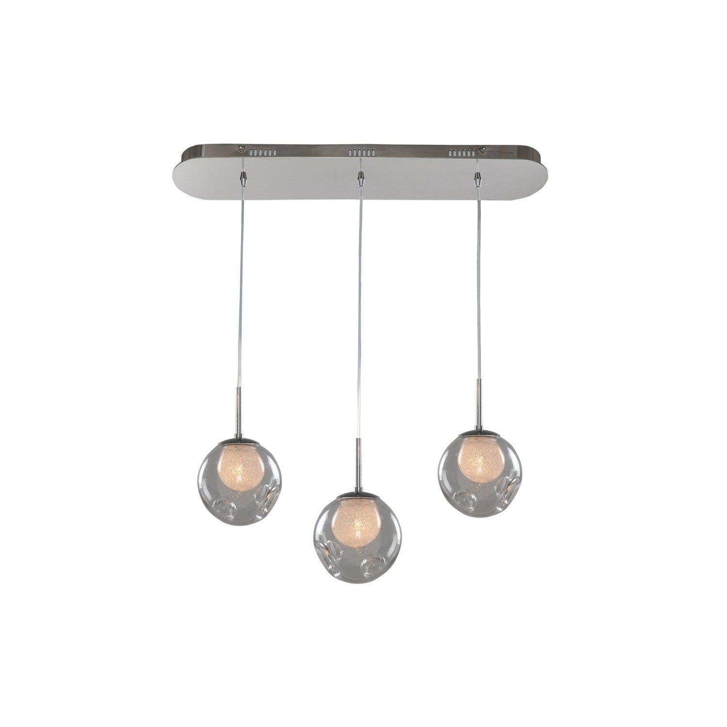 Kalco Meteor 3 Light Island – Polished Chrome – 309542CH/CLEAR