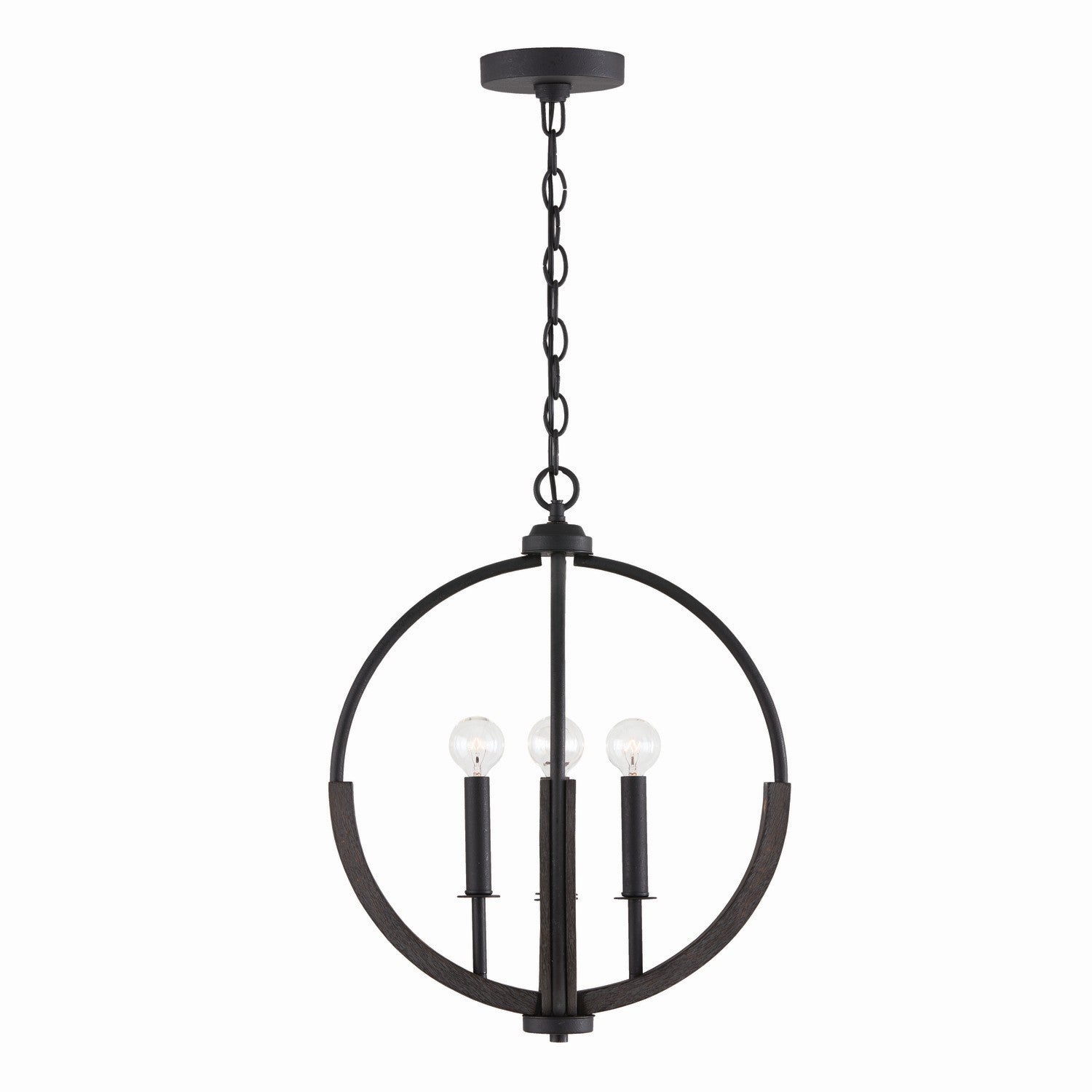 Capital Clive 347642CK Chandelier Light - Carbon Grey and Black Iron (OPEN BOX)