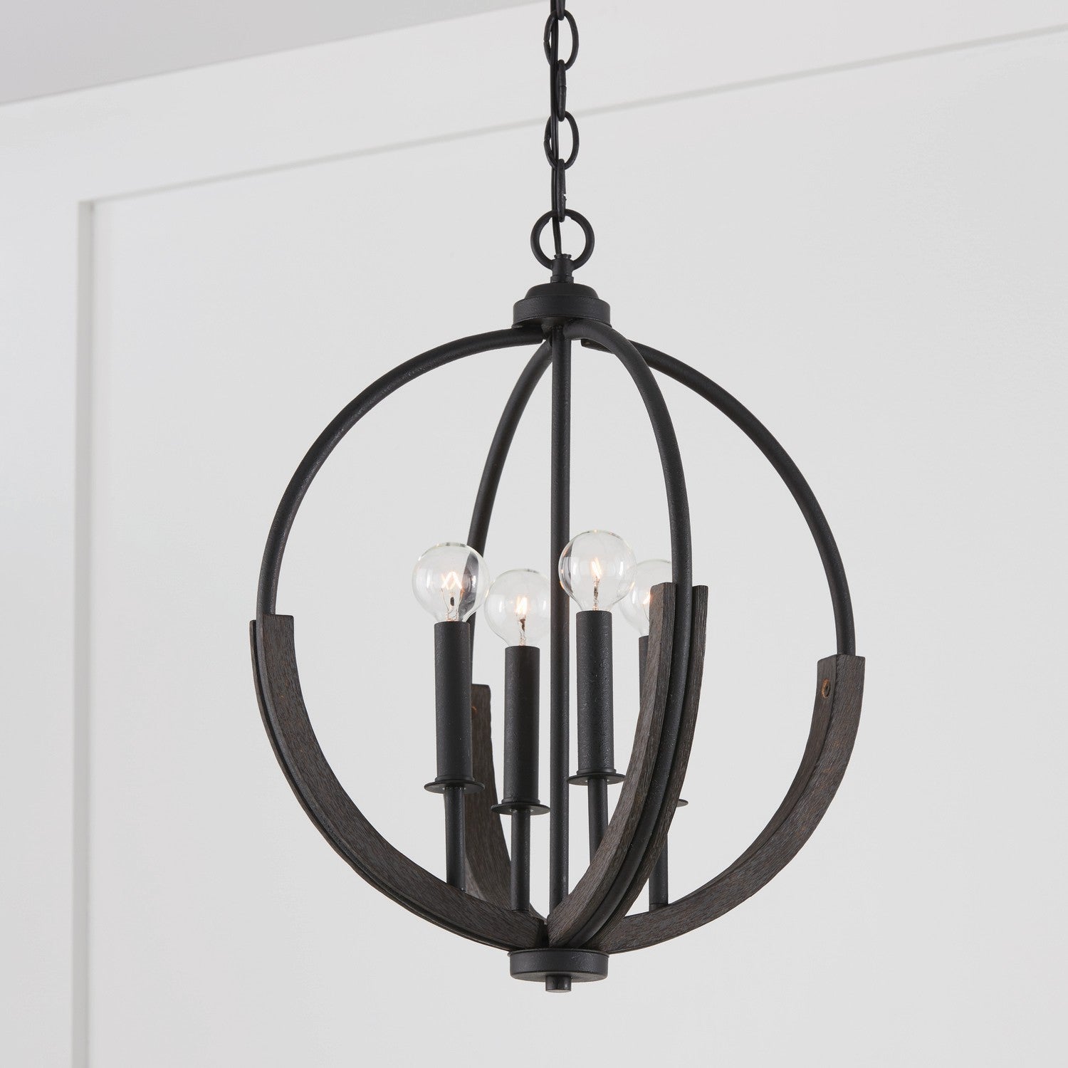 Capital Clive 347642CK Chandelier Light - Carbon Grey and Black Iron (OPEN BOX)