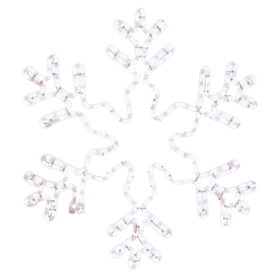 Deluxe Snowflake Cool White 24in