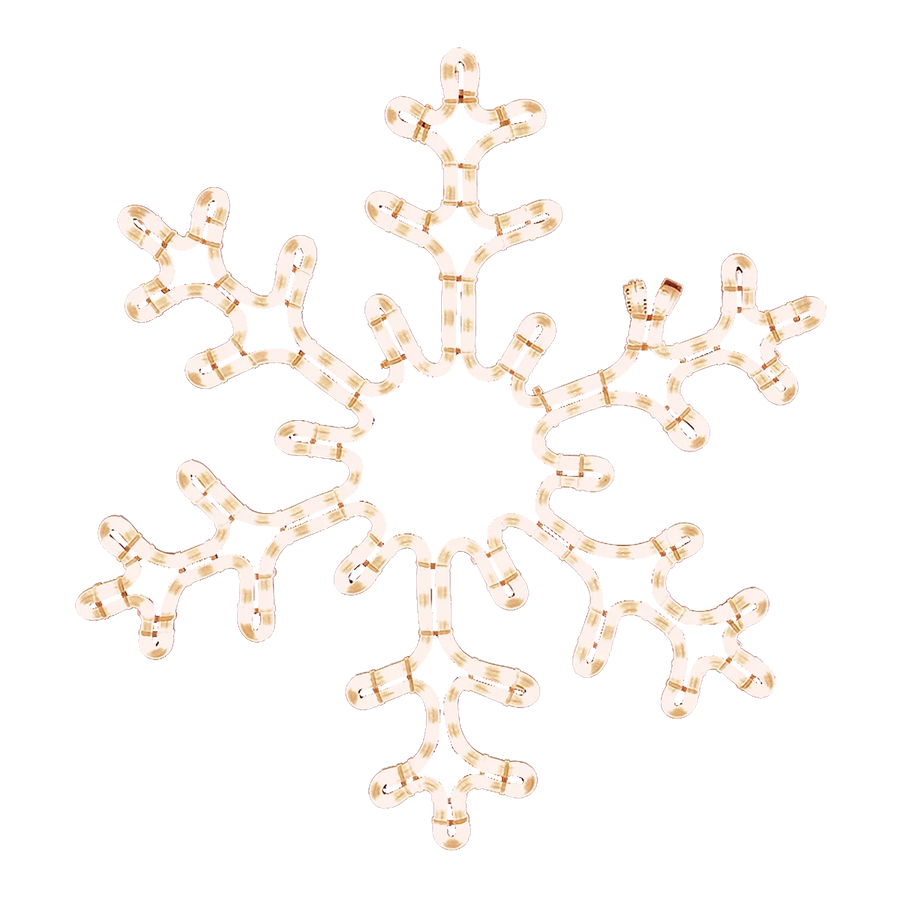 Elegant Snowflake Cool White 24in