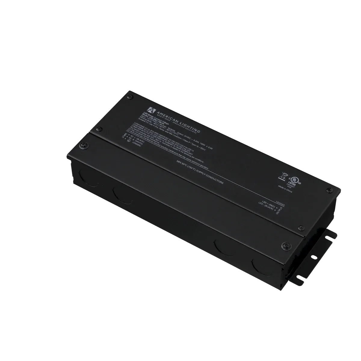LED-DRJ Series 24V DC, 150W, Non-Dimmable LED Driver w/junction box