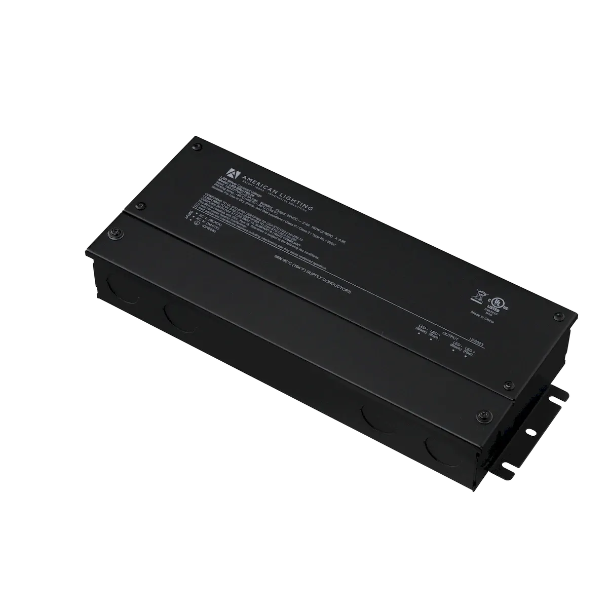 LED-DRJ Series 24V DC, 192W(2x96W), Non-Dimmable LED Driver w/junction box