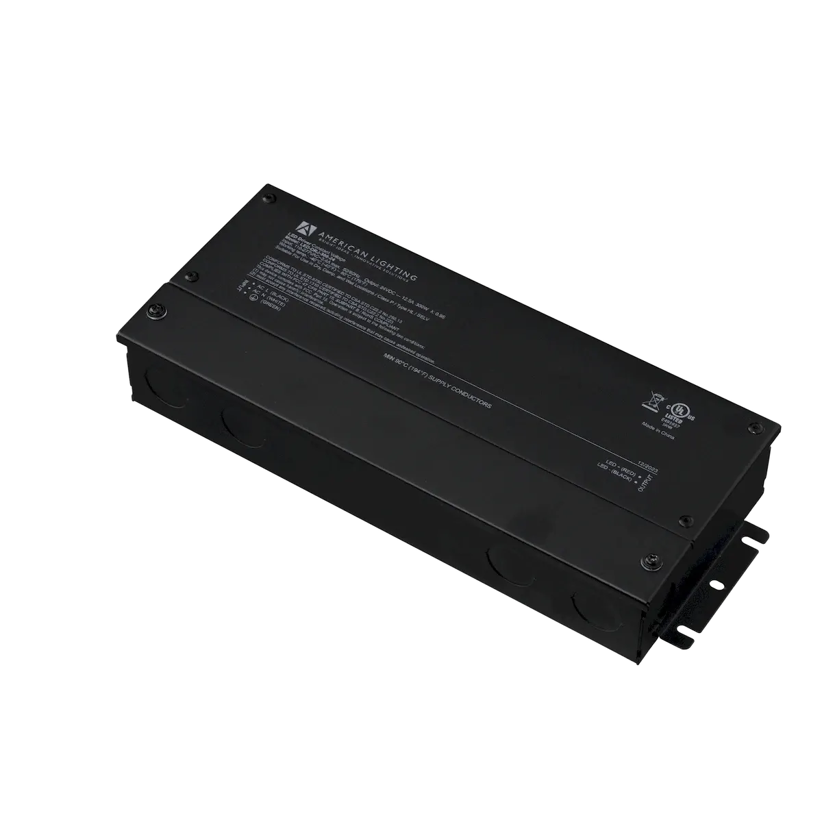 LED-DRJ Series 12V DC, 300W, Non-Dimmable LED Driver w/junction box