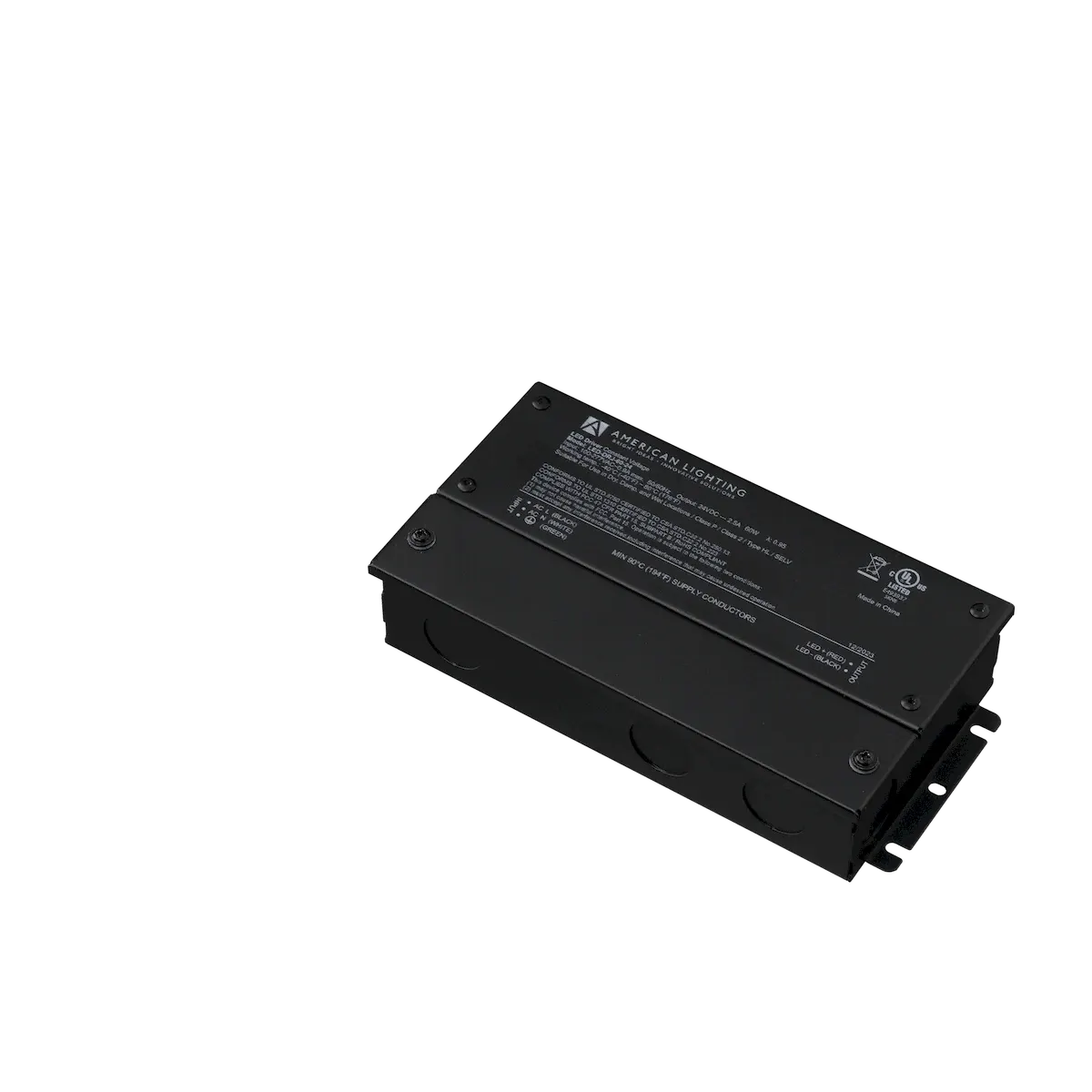 LED-DRJ Series 24V DC, 60W, Non-Dimmable LED Driver w/junction box