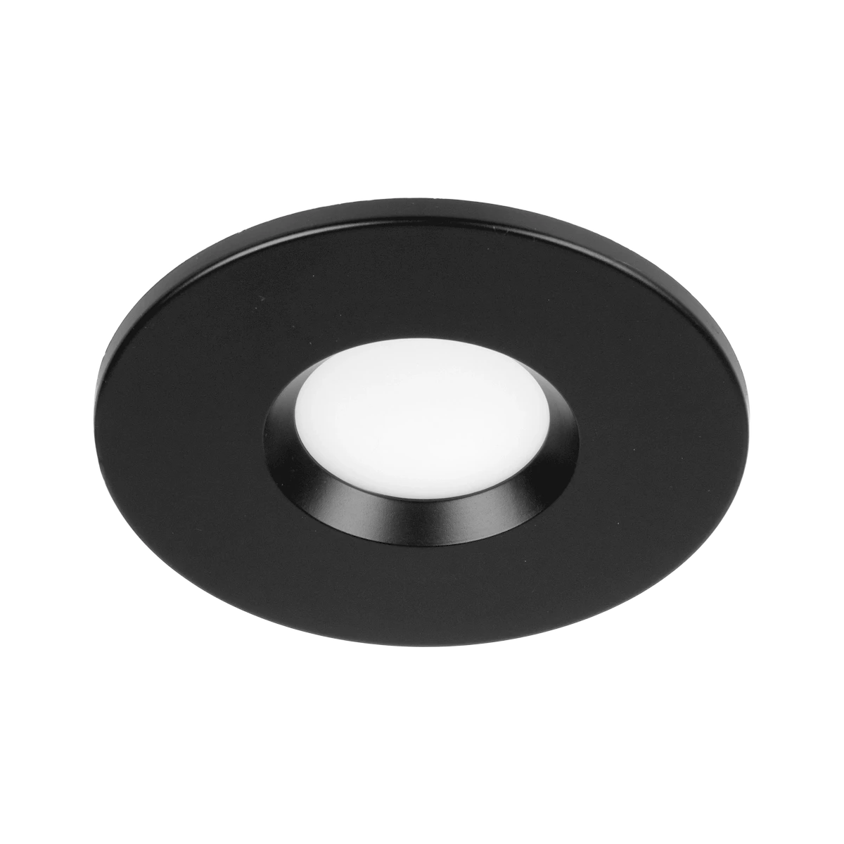 Lunette 4inch 5CCT Diffuse Regressed Surface Mount Downlight, Black Finish