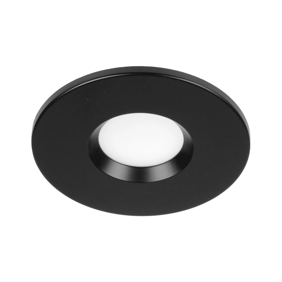 Lunette 4inch 5CCT Diffuse Regressed Surface Mount Downlight, Black Finish