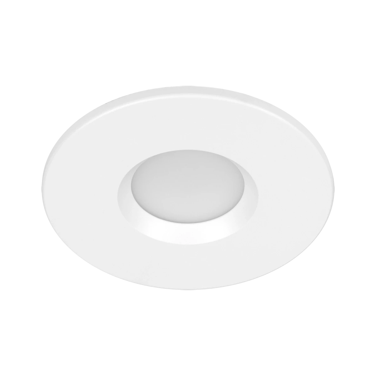 Lunette 4inch 5CCT Diffuse Regressed Surface Mount Downlight, White Finish