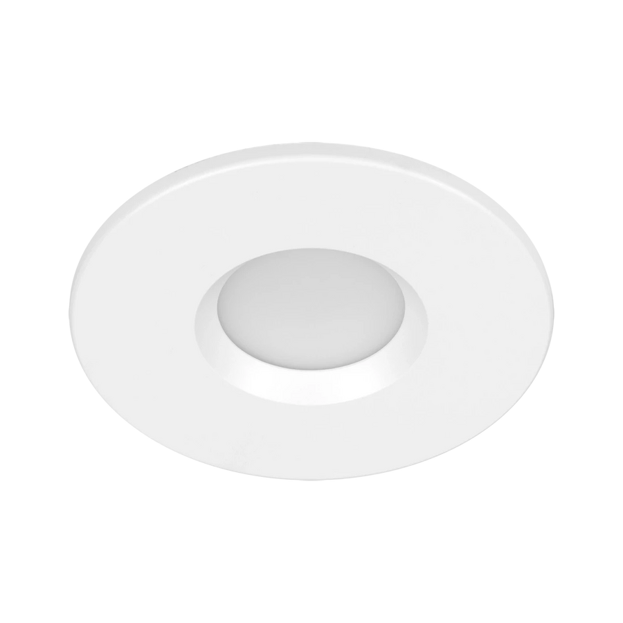 Lunette 4inch 5CCT Diffuse Regressed Surface Mount Downlight, White Finish
