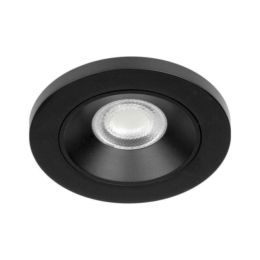 Lunette 4inch 5CCT Regressed Surface Mount Downlight, Black Finish