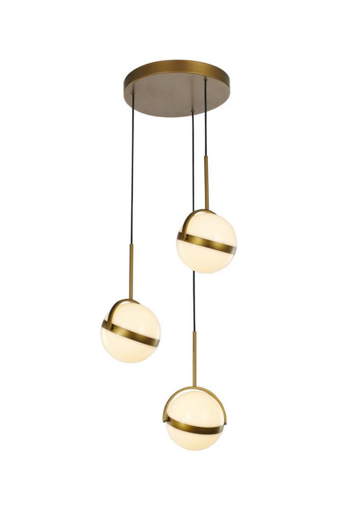 Alora Lighting GLOBO MP301003SG Pendant Contemporary - Satin Gold