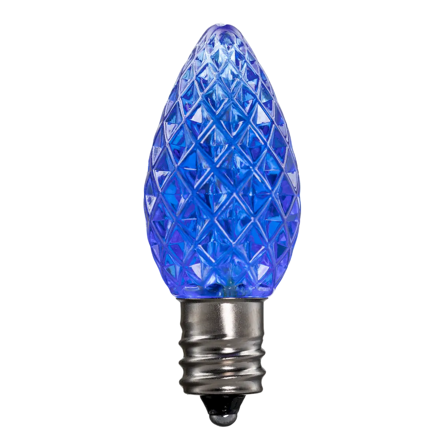 Dimmable C7 Faceted Bulb Blue Box of 25