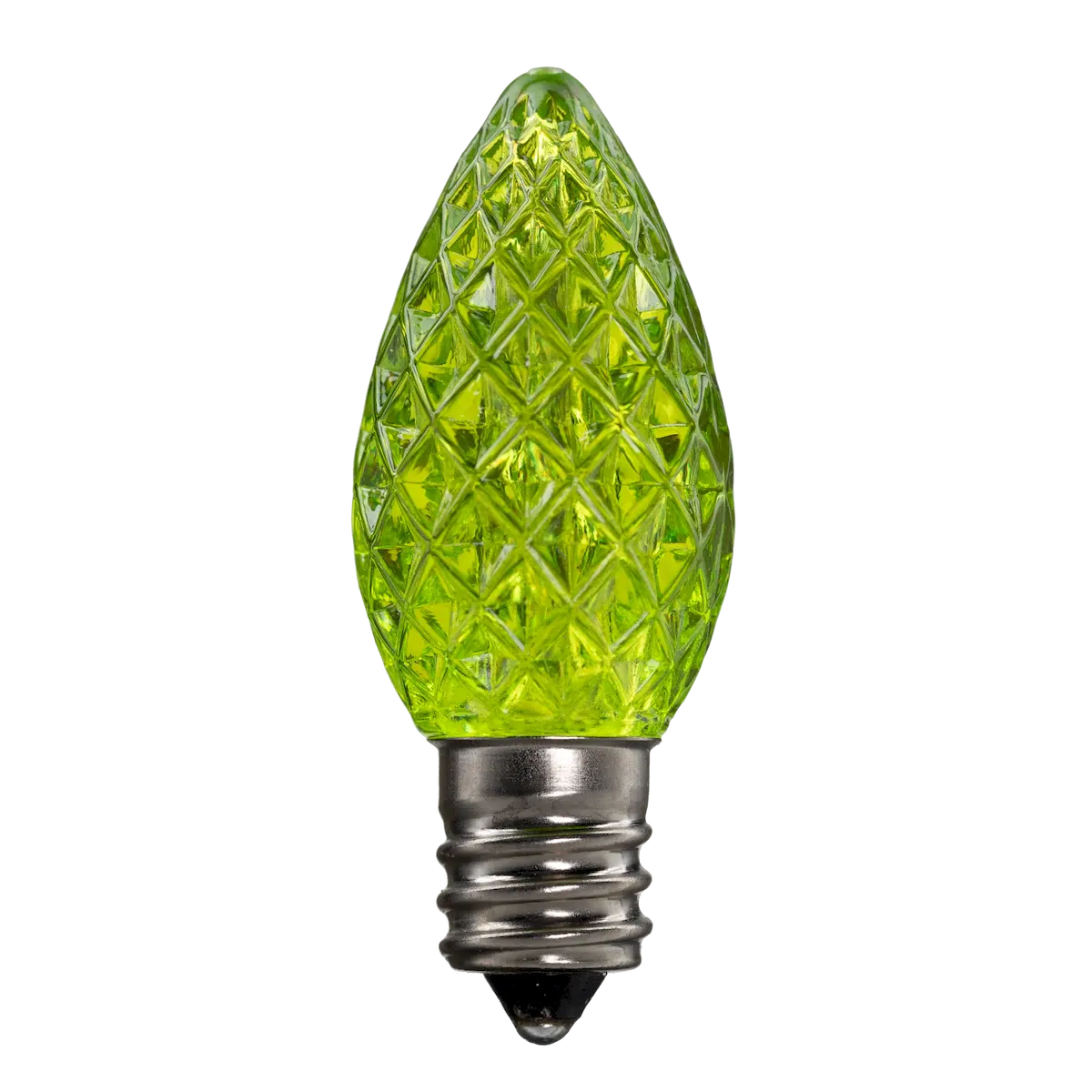 Dimmable C7 Clear Blub Lime Green Box of 25