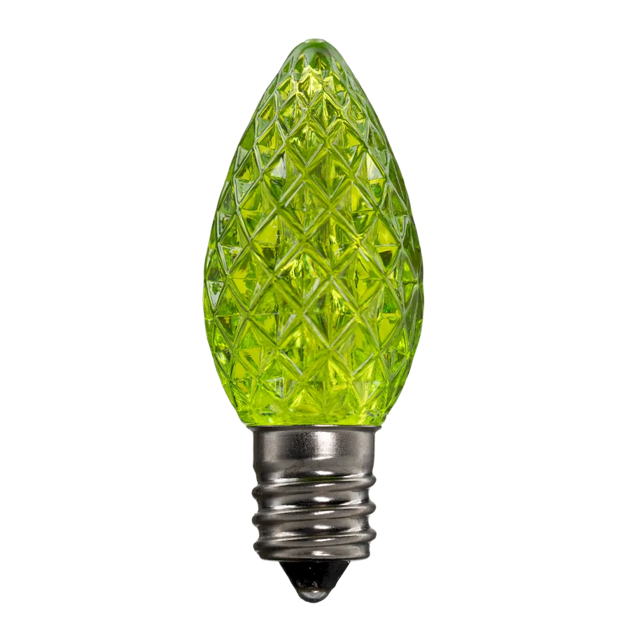 Dimmable C7 Clear Blub Lime Green Box of 25