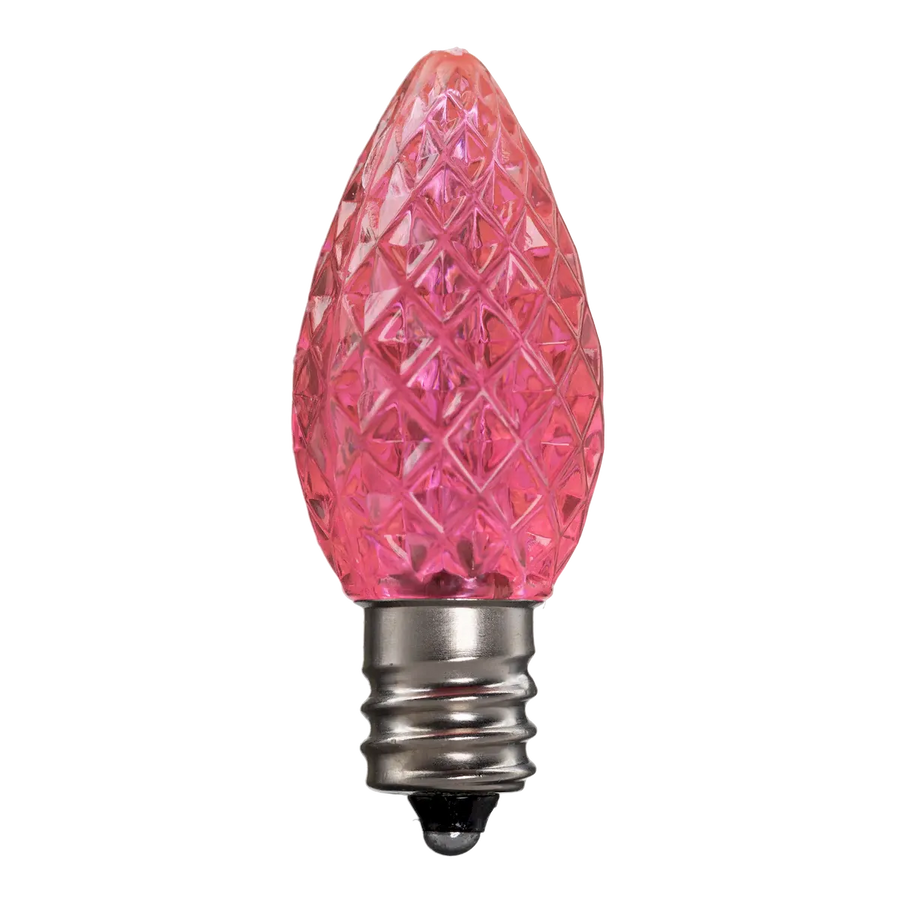 Dimmable C7 Clear Blub Light Pink Box of 25