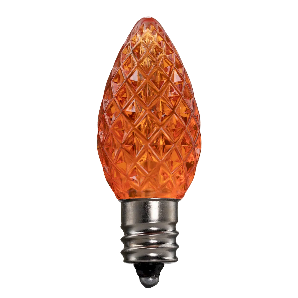 Dimmable C7 Faceted Bulb Orange Box of 25