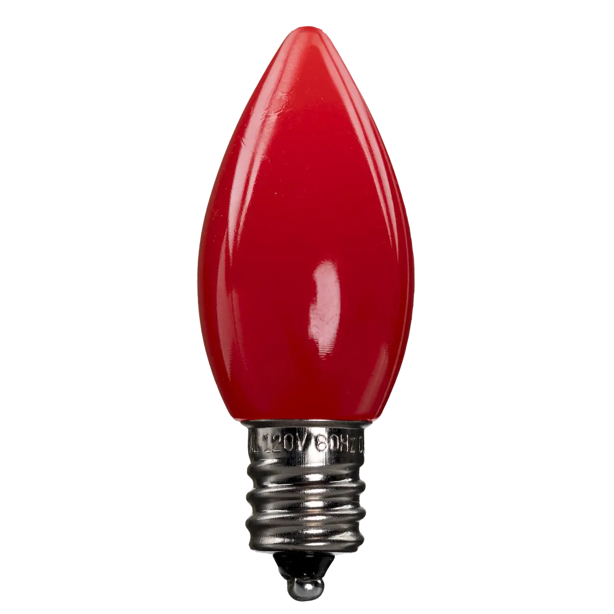 Dimmable C7 Opaque Bulb Red Box of 25