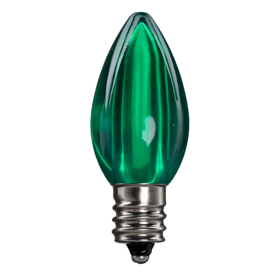 Dimmable C7 Clear Blub Green Box of 25