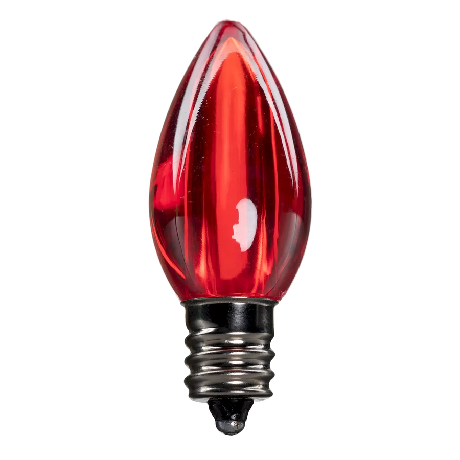 Dimmable C7 Clear Blub Red Box of 25
