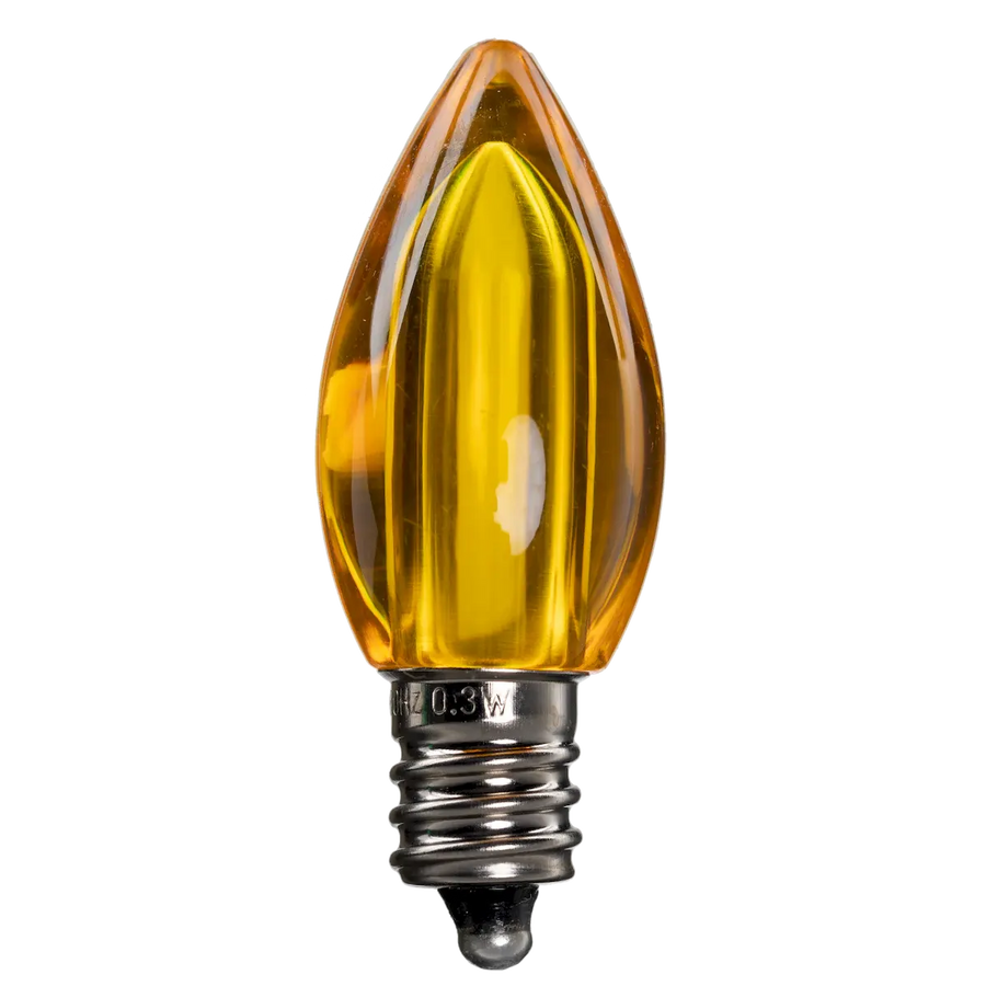 Dimmable C7 Clear Blub Yellow Box of 25