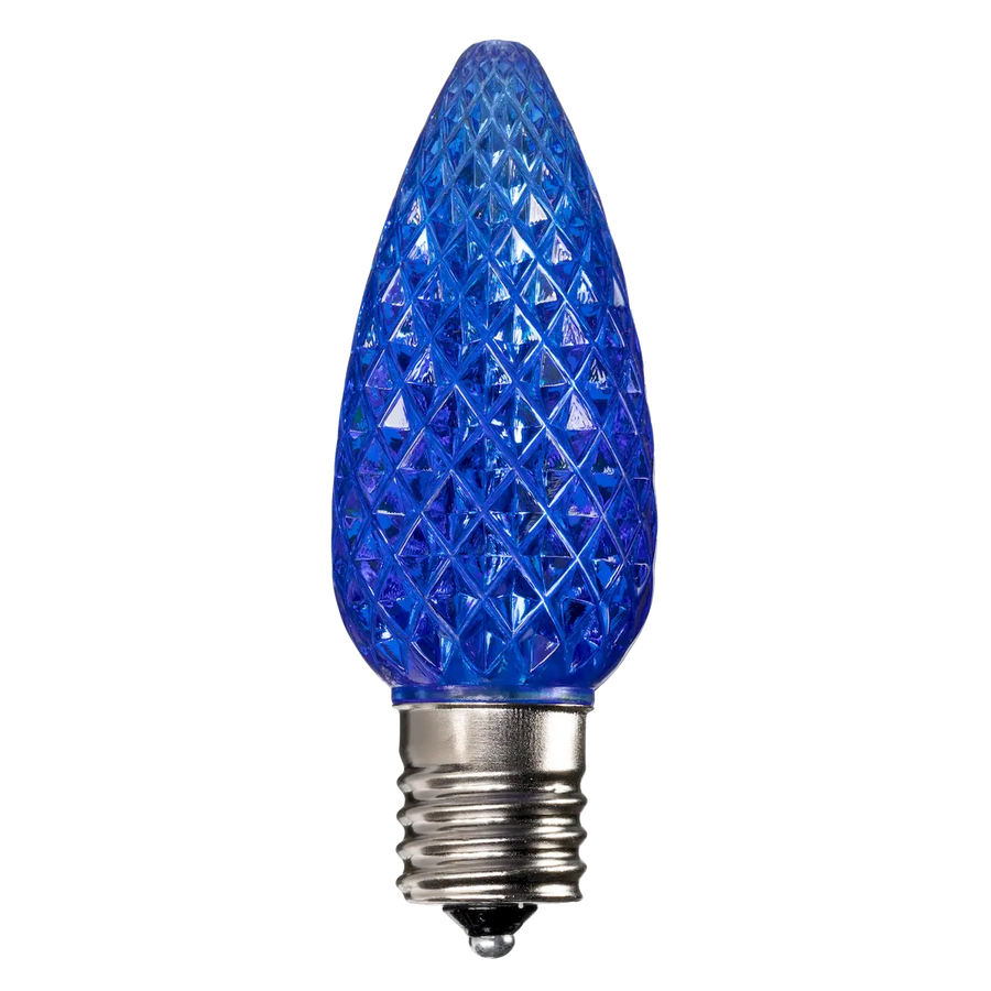 Dimmable C9 Faceted Bulb Blue Box of 25