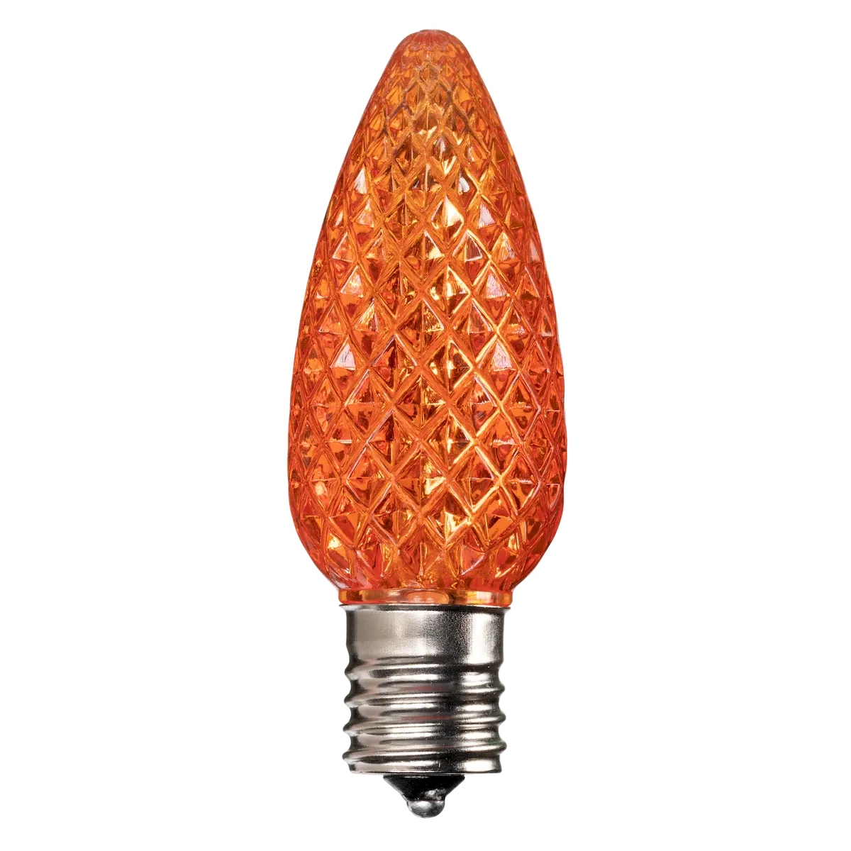Dimmable C9 Faceted Bulb Orange Box of 25