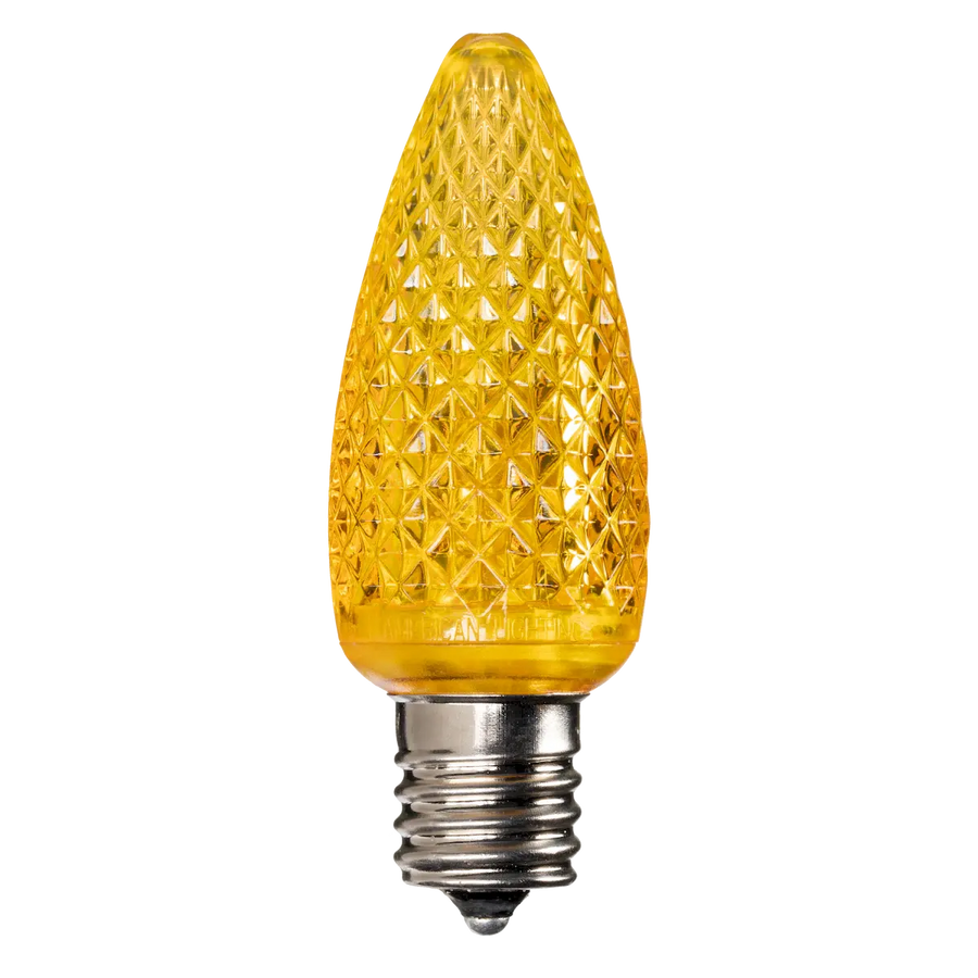 Dimmable C9 Faceted Bulb Yellow Box of 25