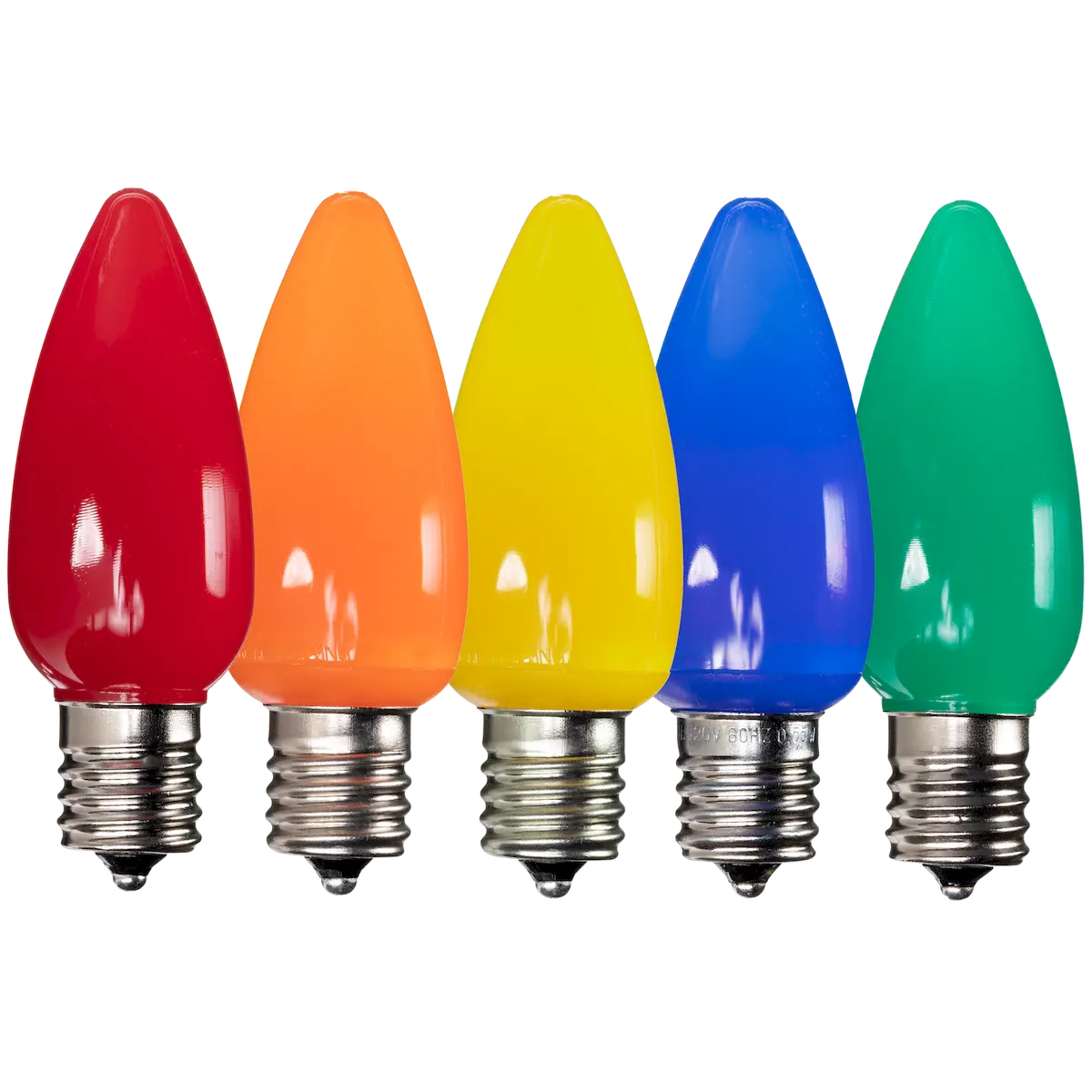 Dimmable C9 Opaque Blub Multiple Colors Box of 25