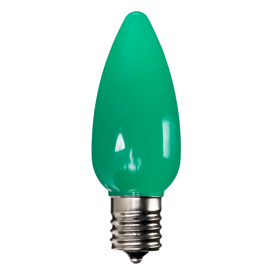 Dimmable C9 Opaque Blub Green Box of 25