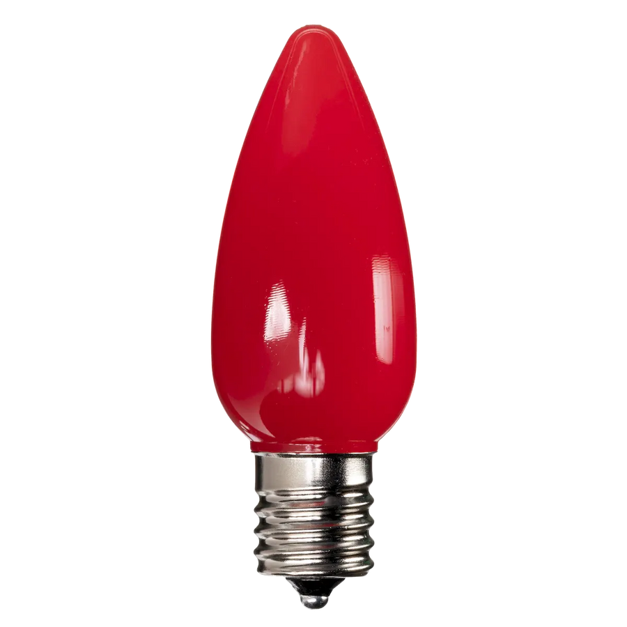 Dimmable C9 Opaque Blub Red Box of 25